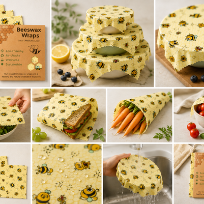 Beeswax Preservation Cloth Preservative Film Recyclable Food Packaging